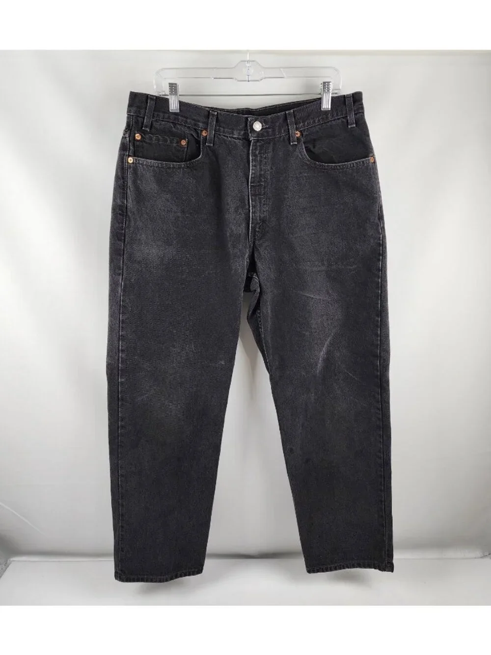 Levis 550 Jeans Mens 38x29 Black Y2K Vintage 90s Baggy Relaxed Fit Denim
